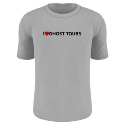 I Love Ghost Tours Unisex Light T-Shirt Thumbnail